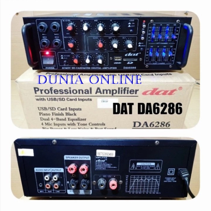 AMPLIFIER DAT DA 6286 AMPLI DAT DA6286