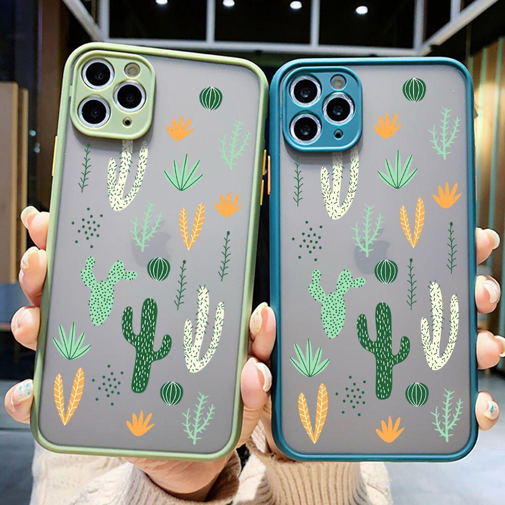 PRINTING HYBRID cactus case iphone 6 7 8 plus x xr xs max 11 12 pro max vivo Y19 y21s y33s y21 4g 2021 y53s y51 2020 s1 v9 v15 y12 y15 y17 y20 y20s y20i y12s y30 y50 y53 y91 y93 y95 y91c