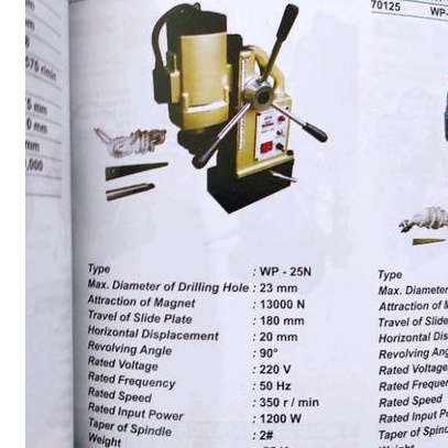 Wipro WP-25N Mesin bor magnet 23 mm WP25N WP 25N magnetic drill 23mm