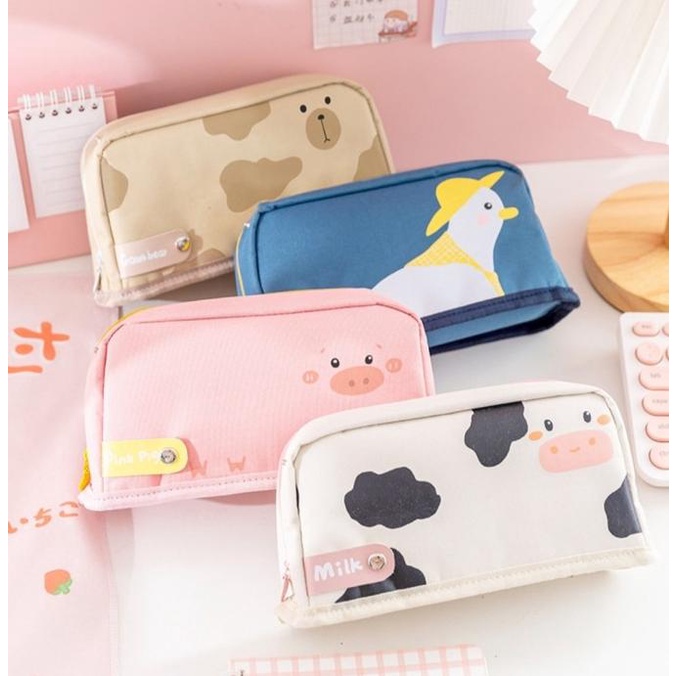 

New Tempat Kotak Pensil Kanvas Animals