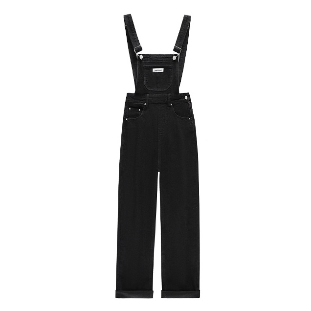 Overall Jeans Wanita Hitam / Celana Kodok Jeans Wanita korea /Jumpsuit Jeans Wanita korea (realpict)