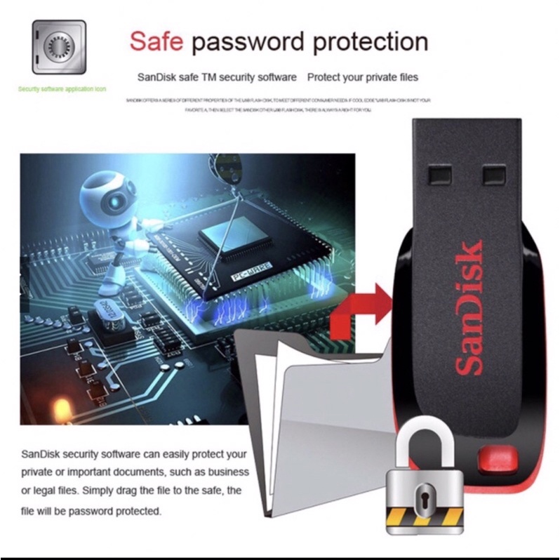 Flashdisk Cruzzer Blade 32Gb Sandisk
