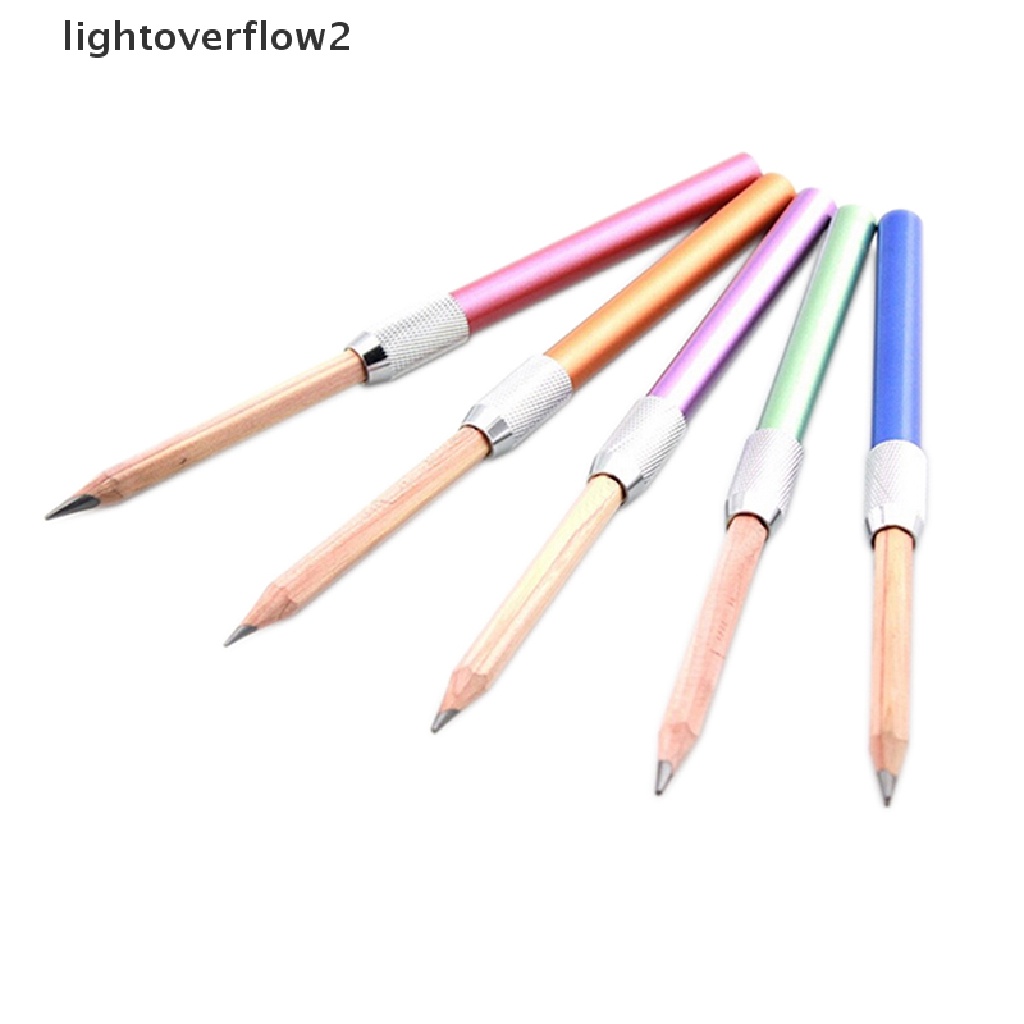 (lightoverflow2) Holder Ekstender Pensil Adjustable Untuk Menggambar / Menulis (ID)
