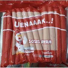 

BELFOODS Uenaaak Sosis Ayam LONG 950gr Isi 30pcs - Makanan Beku Olahan