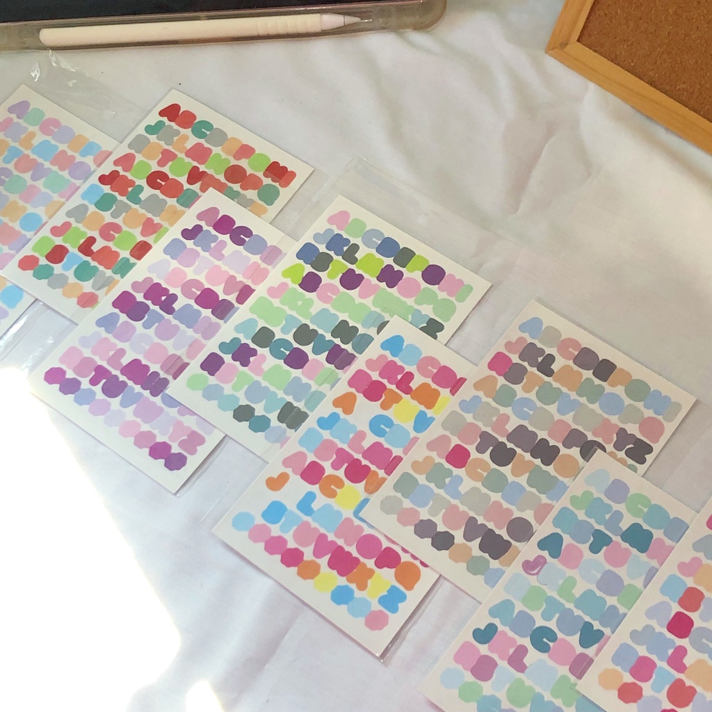 

Sticker Alphabet 1cm Deco Journal Bullet Bujo Scrapbook