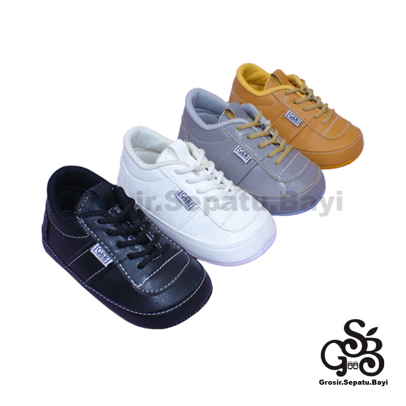 sepatu bayi baby shoes prewalker laki laki perempuan umur 2 - 12 bulan model casual Margom polos ringan &amp; fleksibel