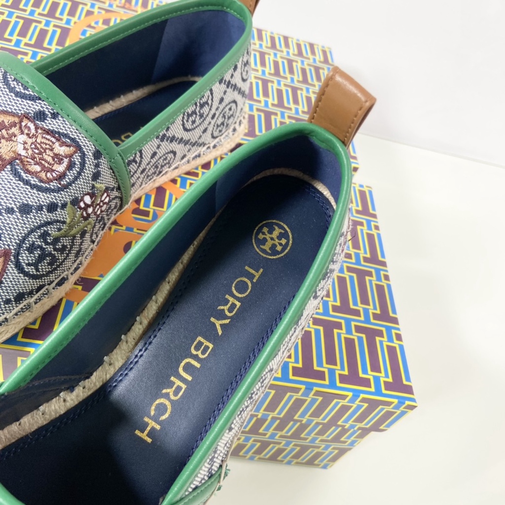 [Instant/Same Day] STB41  Original embroidered fisherman's shoes Flat shoes Canvas shoes Women's shoes  xie