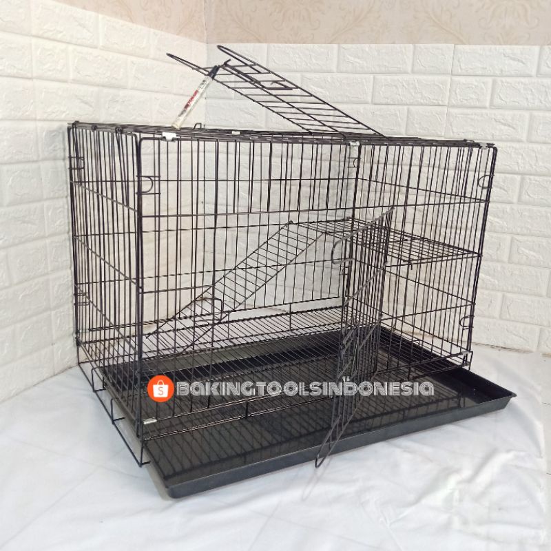 KANDANG KUCING MURAH SIZE L 60X40X50 HIGH QUALITY