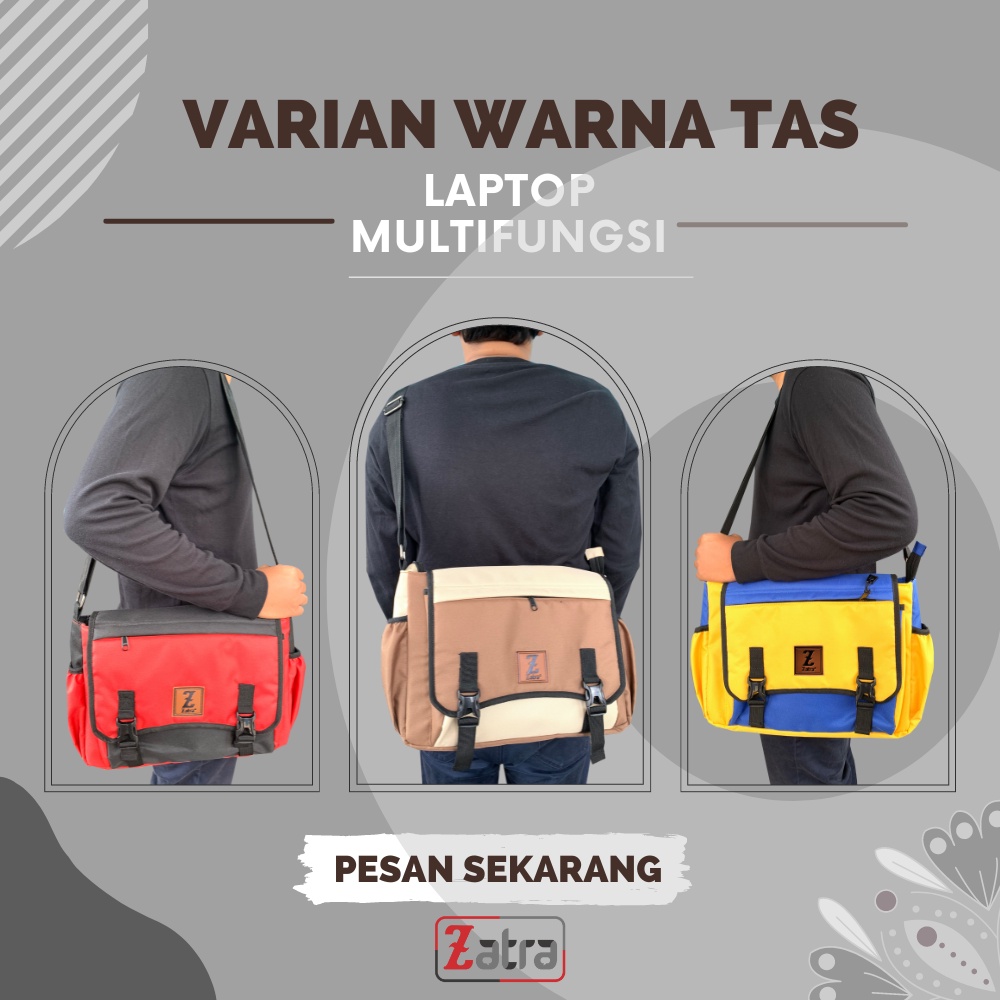 TAS SELEMPANG SLINGBAG LAPTOP 15in BAHAN TEBAL KUAT