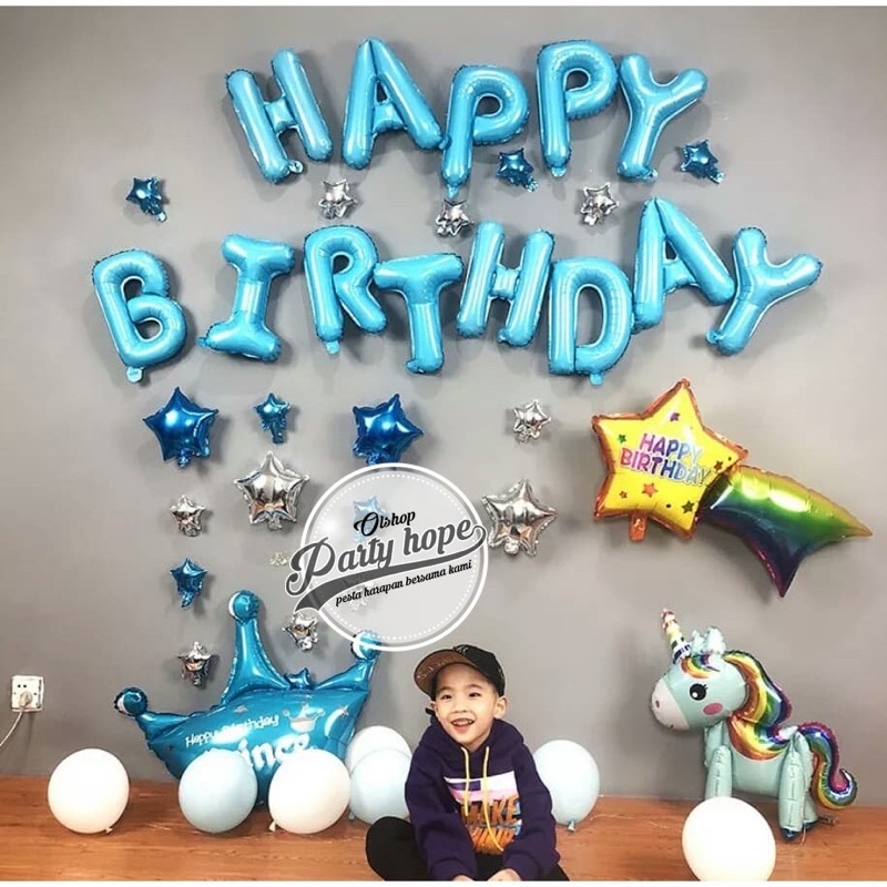 Jual balon foil Happy birthday | Shopee Indonesia