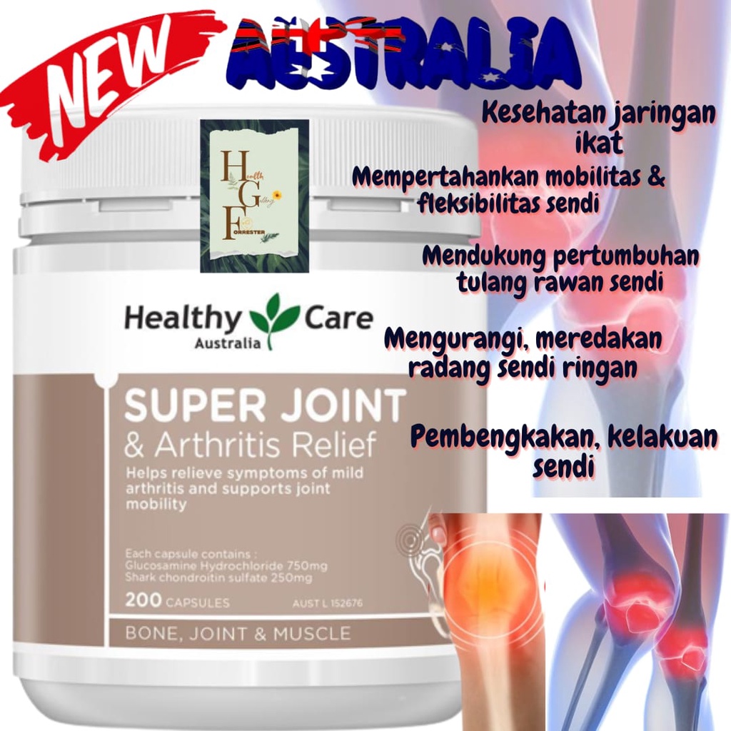 Healthy Care Super Joint & Arthritis Relief 200 Capsules