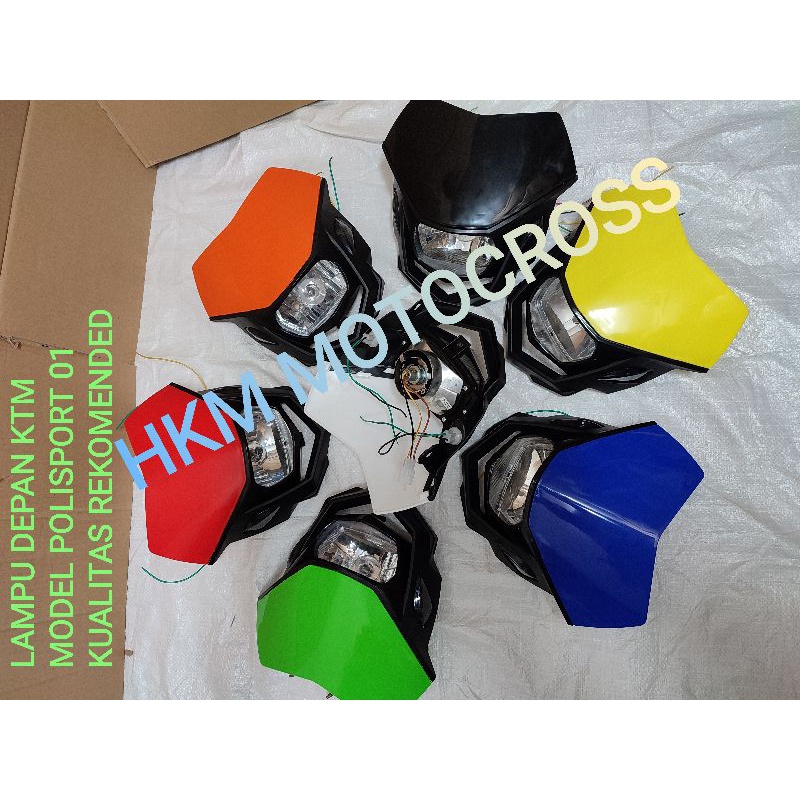 Reflektor headlamp ktm 250 model polisport universal ktm klx crf yz rx king headlamp ktm 250 model p