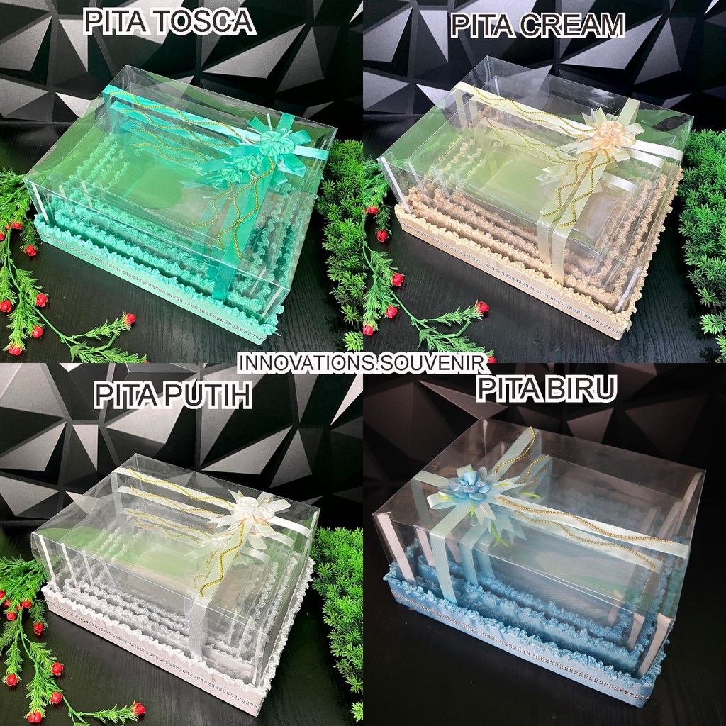 Box Kotak Seserahan 1 set Isi 4 Pernikahan Mika Tempat Jewelery Cincin Aksesoris alat Sholat