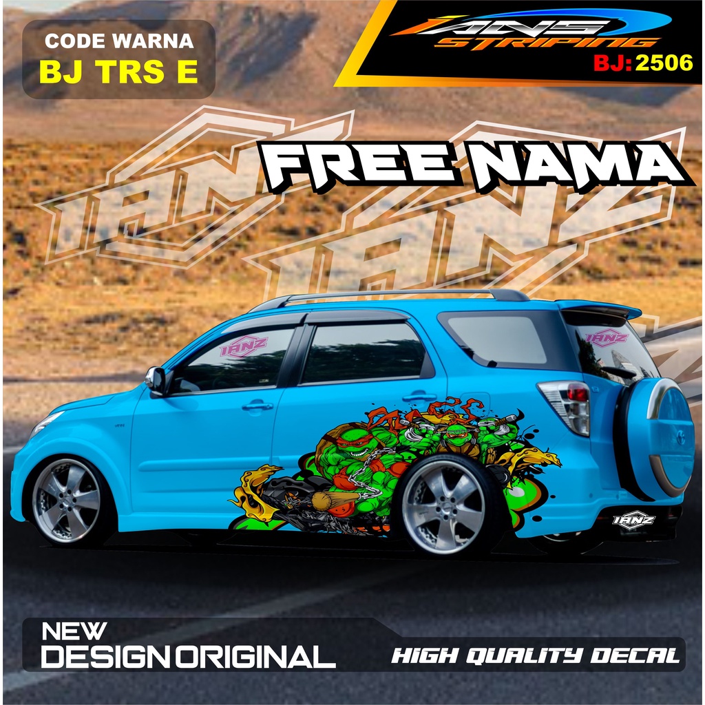 STICKER DECAL MOBIL TERIOS   / STIKER MOBIL GRAND LIVINA / VARIASI STIKER MOBIL AVANZA / STIKER MOBIL XENIA / STIKER MOBIL