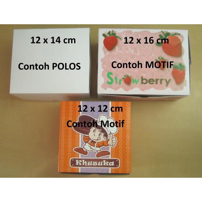 

Jual Dus Snack/Dus Kue Uk 12X16 Putih Polos (100Lbr) 037