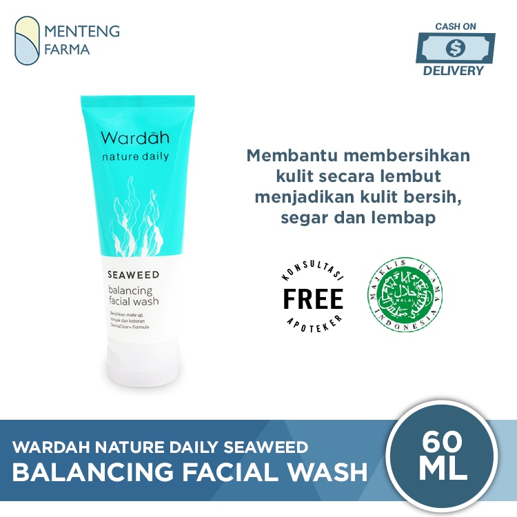 Wardah Nature Daily Seaweed Balancing Facial Wash 60 ML