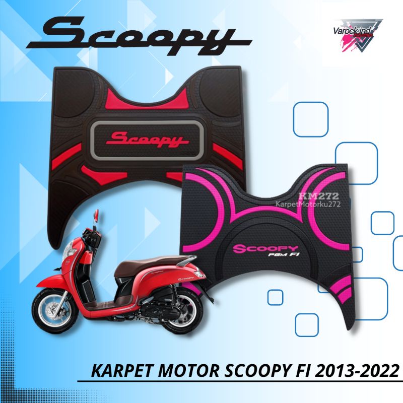 KARPET MOTOR SCOOPY FI ESP tahun 2013-2023 kualitas premium | karpet motor scoopy injeksi | aksesoris honda scoopy
