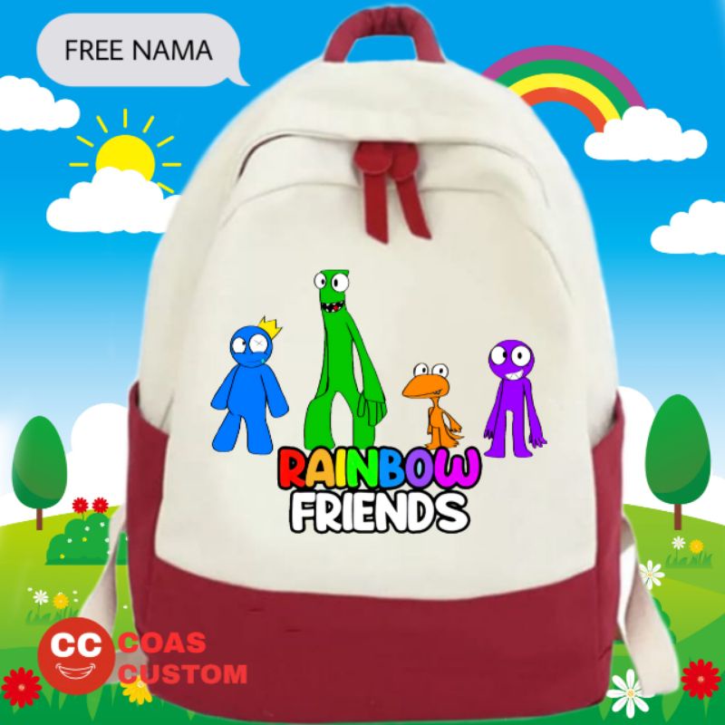 TAS RAINBOW FRIENDS TAS RANSEL SEKOLAH ANAK SD