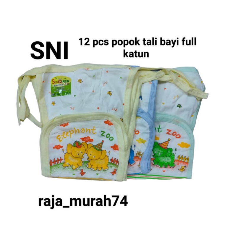 12 pcs popok bayi motif gajah