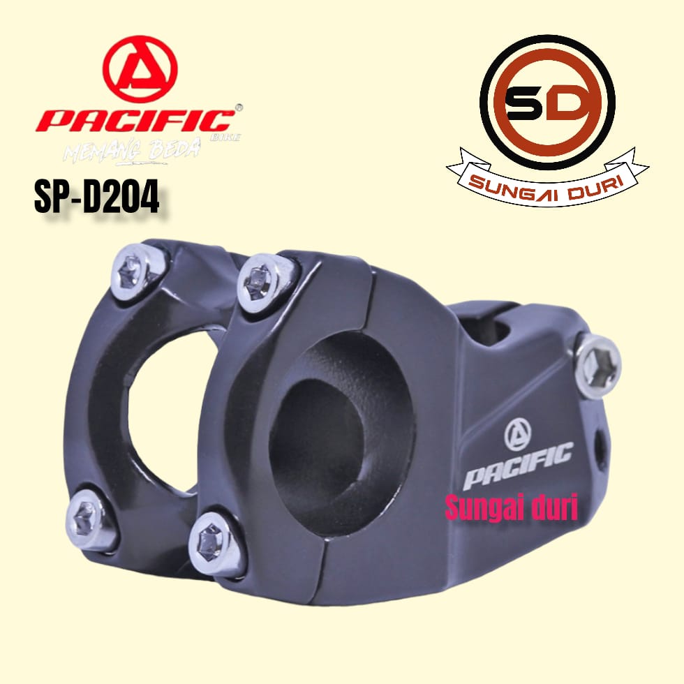 Stem Alloy sepeda Mtb 31.8 oversize Pacific SP-D204