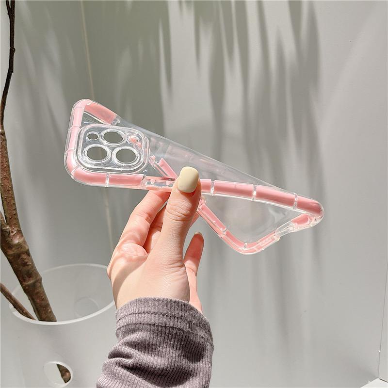 [TPC] Soft Case Luminous IPHONE Glow In The Dark Bumper Shockproof Clear Transparant GLOW IN THE DARK IPHONE FULL COVER IPHONE 7 8 PLUS X XS MAX XR 11 12 13 PRO MAX HP - IP057