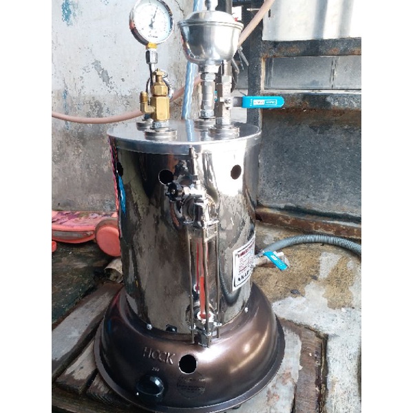 Setrika uap gas boiler 5 Liter