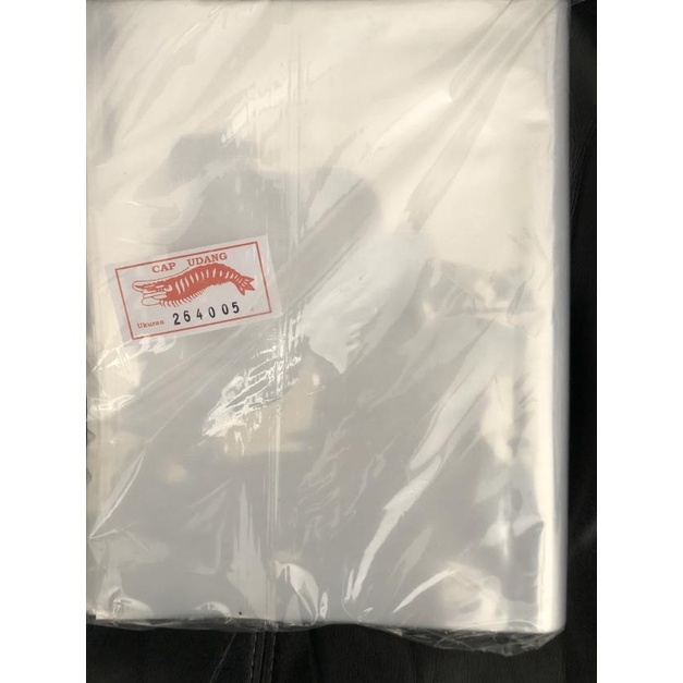 

Kantong Plastik pp bening 26x40 05 cap udang isi 1kg