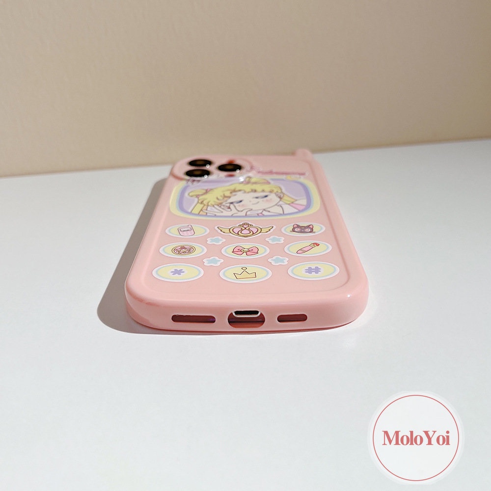 Soft Case Hp Gambar Sailor Moon Model Jepang Untuk IPhone 7 / 8plus / XR / 11 / 12 / 13 / 14pro MAX / X / XS MAX / SE