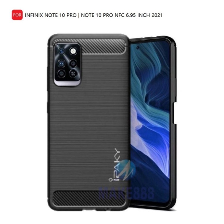 CASE SLIM FIT CARBON IPAKY INFINIX NOTE 10 PRO SOFTCASE - GA
