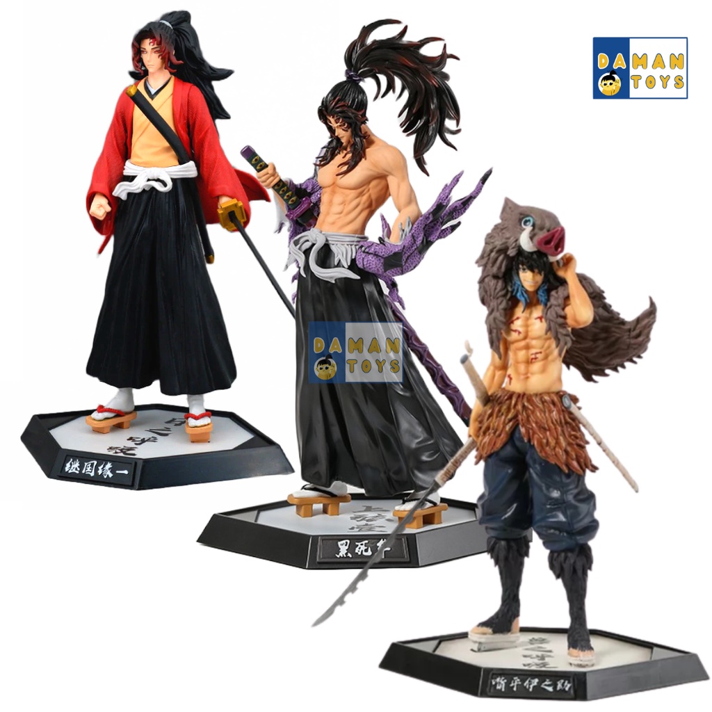 Pajangan Figure Kokushibou Juuni Kitsuki Yoriichi Gyudataro Daki Action Figure Kimetsu No Yaiba Koleksi