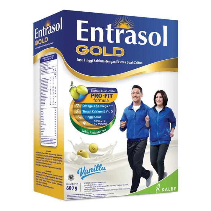 

[ COD ] Entrasol Gold Susu Bubuk Nutrisi Dewasa Vanila 600 g