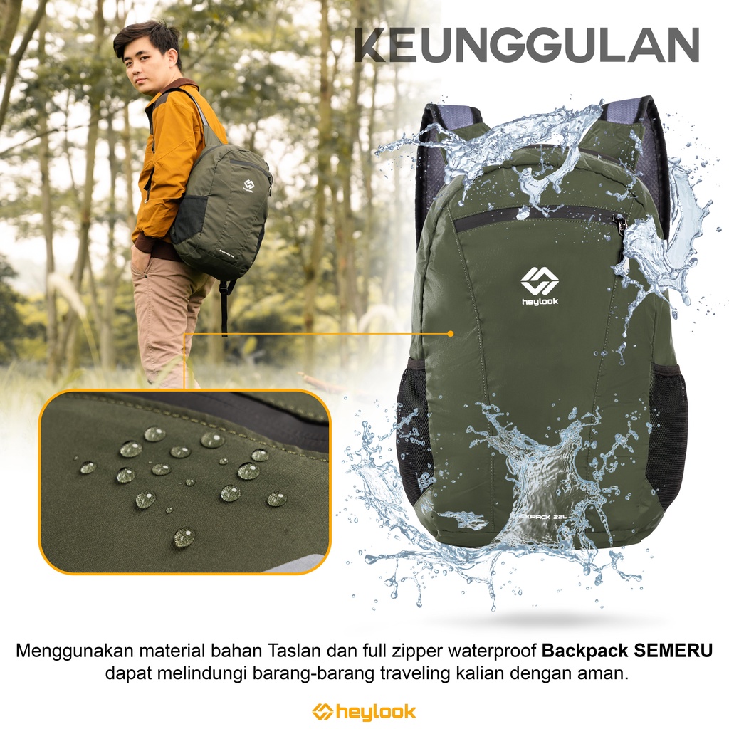 Tas Backpack Model Lipat Terbaru Tas Ransel Lipat Simple Kekinian Tas Sekolah Kuliah Polos Casual Multifungsi Tas Outdoor Pria Wanita Modis