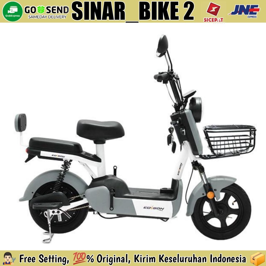 Sepeda Listrik Edison Mova1 Electric E Bike 350 Watt