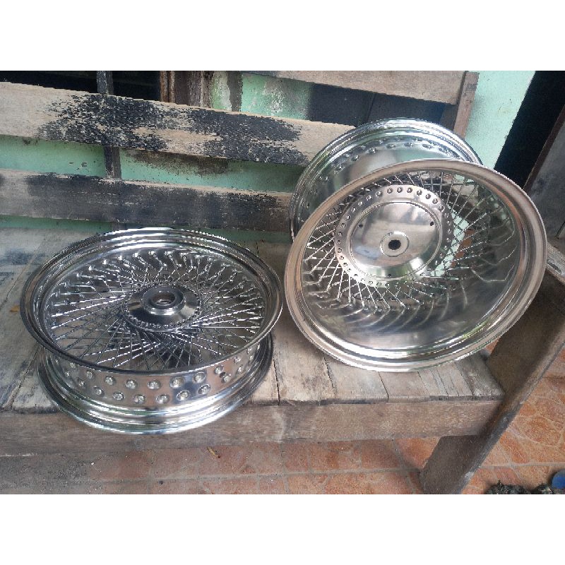 velg lowrider ring 14 lebar 4inch dan ring 14 lebar 8inch
