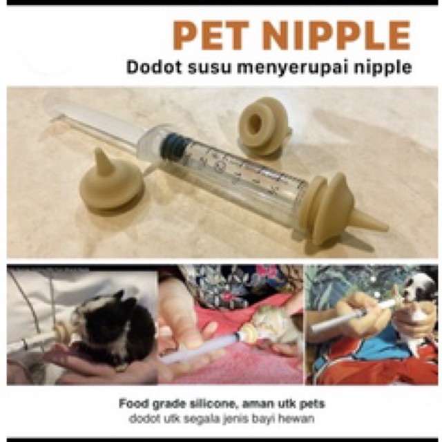 Popi Dot Nipple untuk hewan / Bayi Anabul / Kitten / Puppy / Kelinci