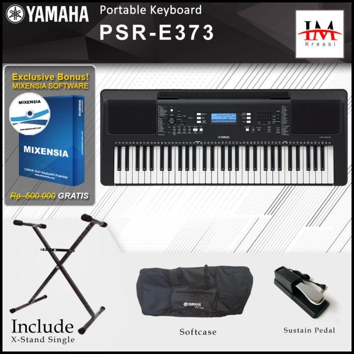 Yamaha Psr E 373 + Xstand + Sustain + Softcase / Psre373 / Psr E373