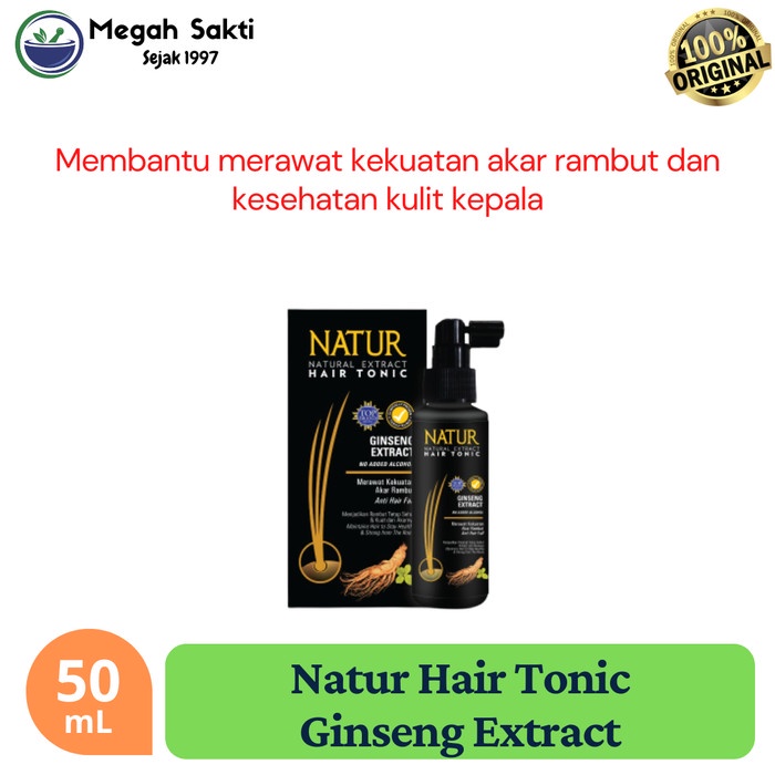 Jual MGS Natur Hair Tonic Ginseng Extract 50 mL Vitamin Tonik
