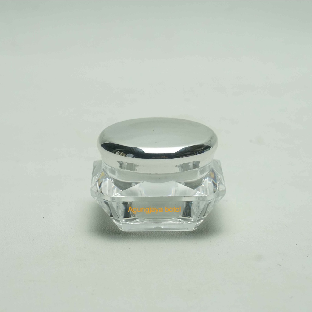 Pot Cream 10 Gr Diamond / Pot Acrilic / Pot Cream Acrilic / Pot Kosmetik / Pot Krim Wajah / Pot 10 G