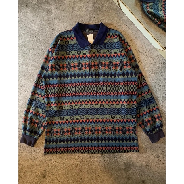 POLO SLEVEE DINOMO PATTERN NAVAJO