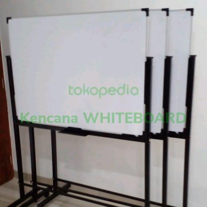 

[COD] White Board / Papan Tulis Standing 90 120 Cm .Non Magnetik BERKUALITAS Kode 692