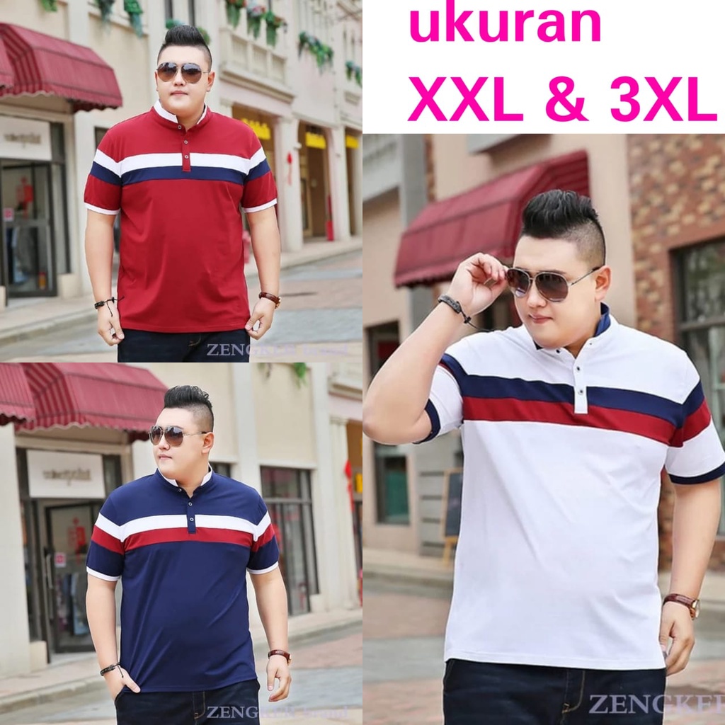BAJU PRIA BIG SIZE XXL & 3XL/BAJU COWOK/PAKAI PRIA BIG SIZE ZENECA