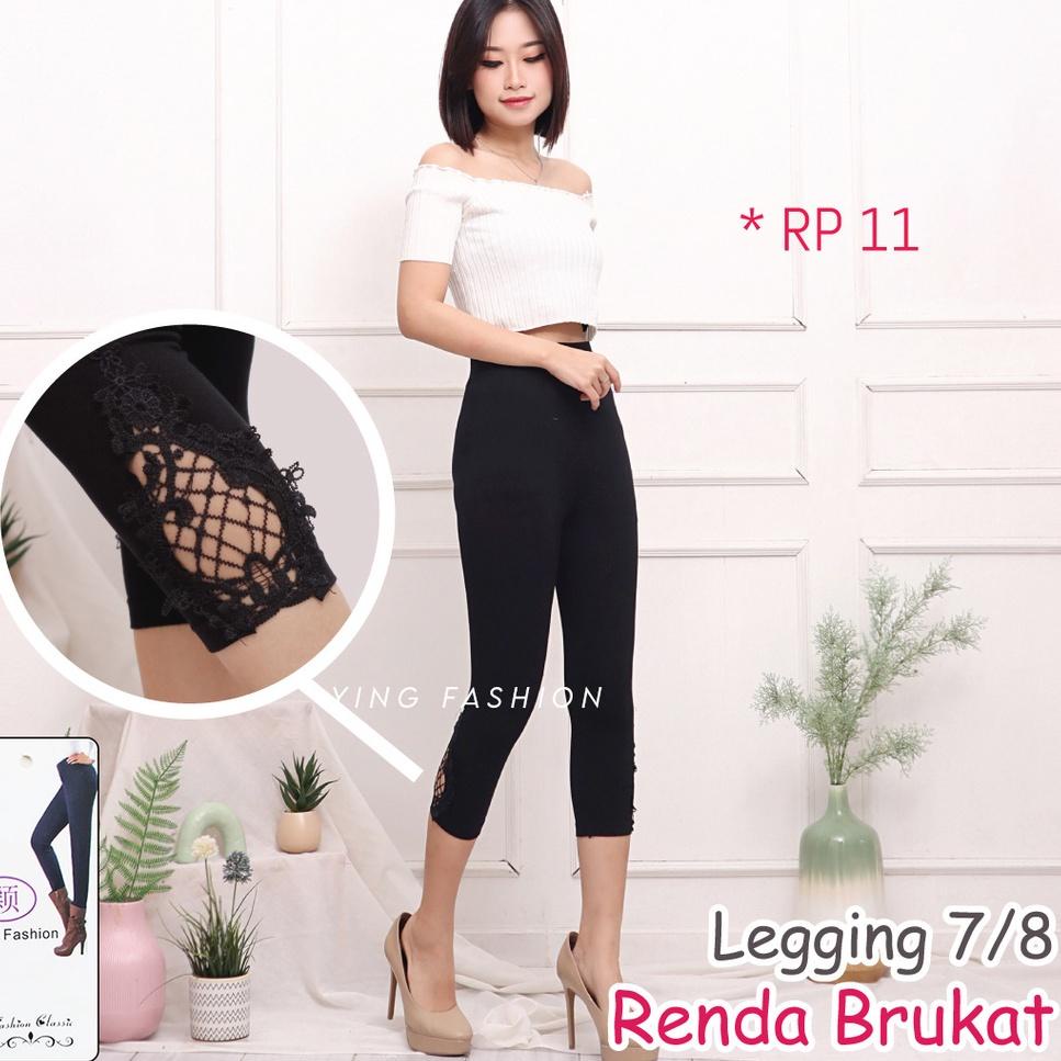 [KODE 400] Legging Renda Brukat Pendek Wanita * RP * / Legging brukat kaki wanita / legging renda 7/