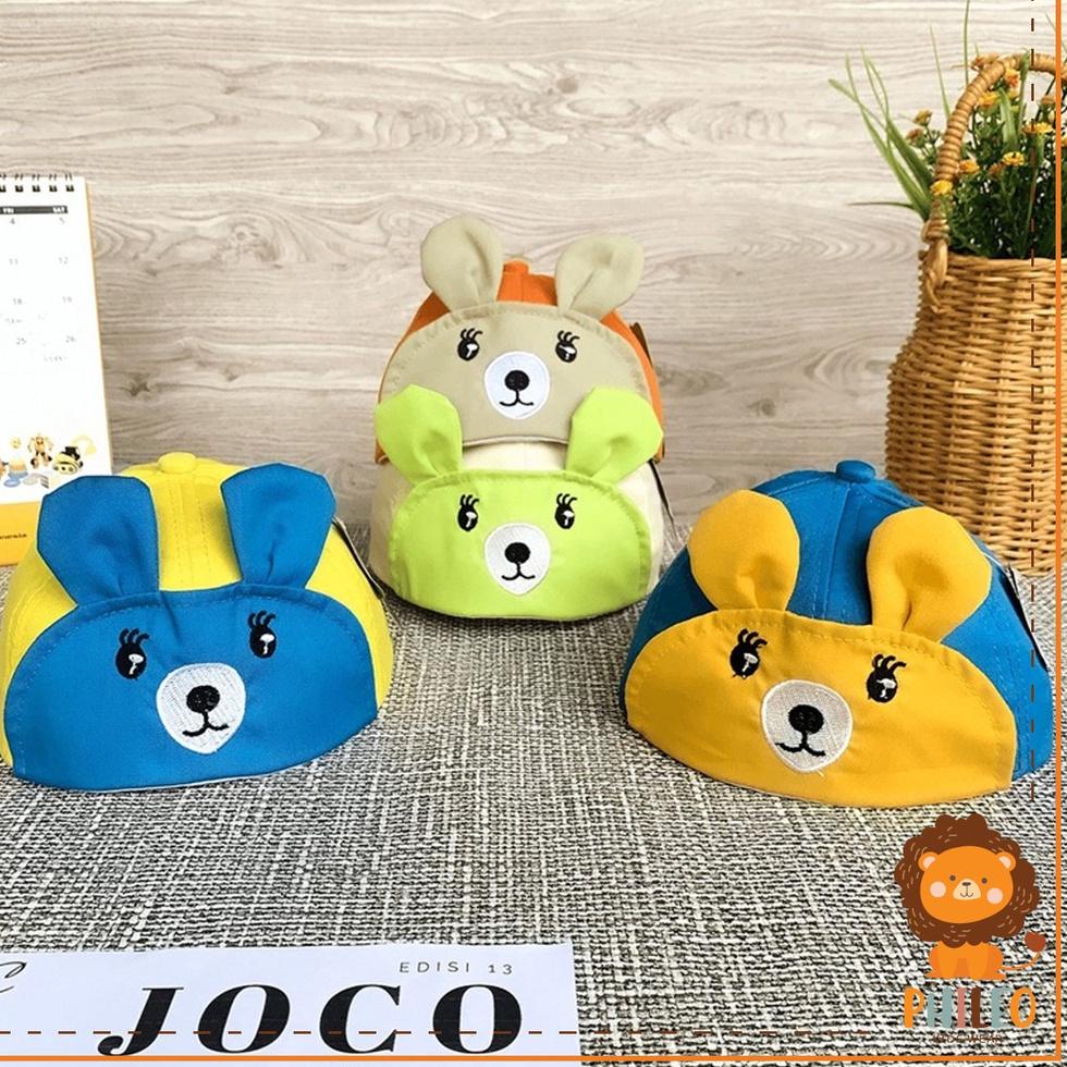 PHILEO | TOPI BAYI MODEL PECI FASHION HAT TOPI BARET MOTIF MOUSE TELINGA CUTE UNISEX ◦ AND.18Oc22ᴰ