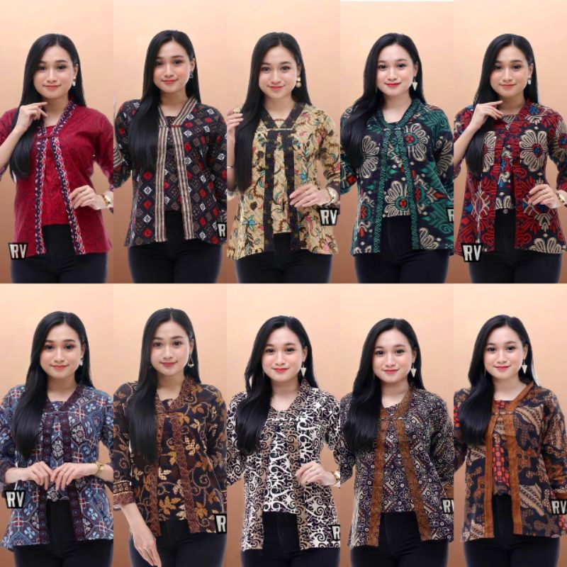 Batikid - Atasan Batik Wanita Kekinian - Blouse Bolero