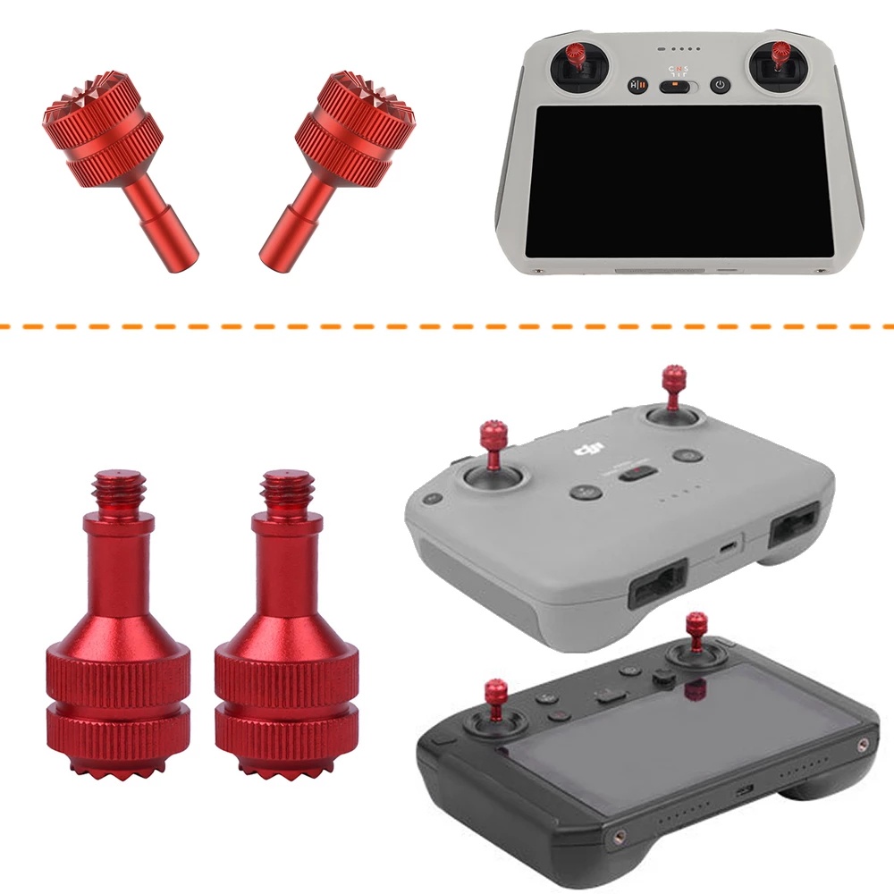 1 Pasang Joystick Bahan Aluminum Alloy Untuk DJI MINI 3 PRO / MINI 3 PRO RC Remote Control