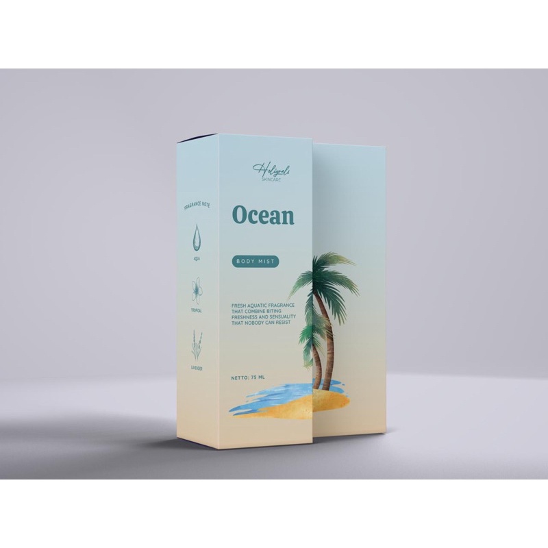 [+1GIFT] READY!! Holigrels body mist parfume VANILLA ECLAIR POPCORN HOLIGREL KALA BODYMIST-Ocean