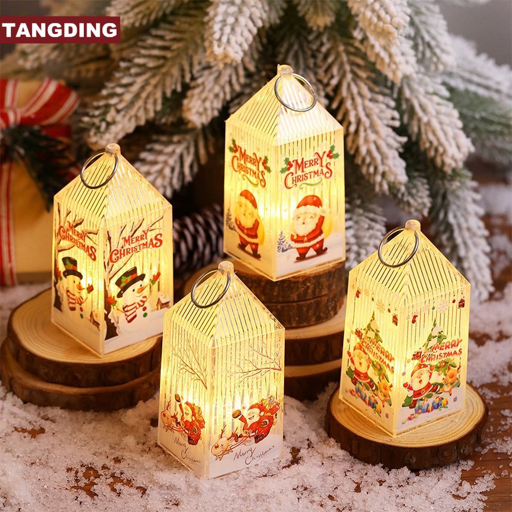 【COD Tangding】Ornamen Lentera Kristal Model Genggam Untuk Dekorasi Natal