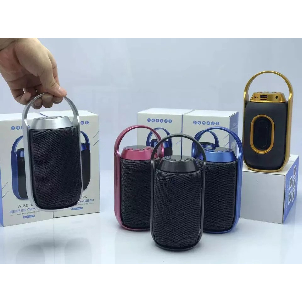 SPEAKER SLC-128 BLUETOOTH WIRELESS PORTABLE SPEAKER SLC128 WIRELESS MUSIC BLUETOOTH USB AUX SD RADIO PORTABLE