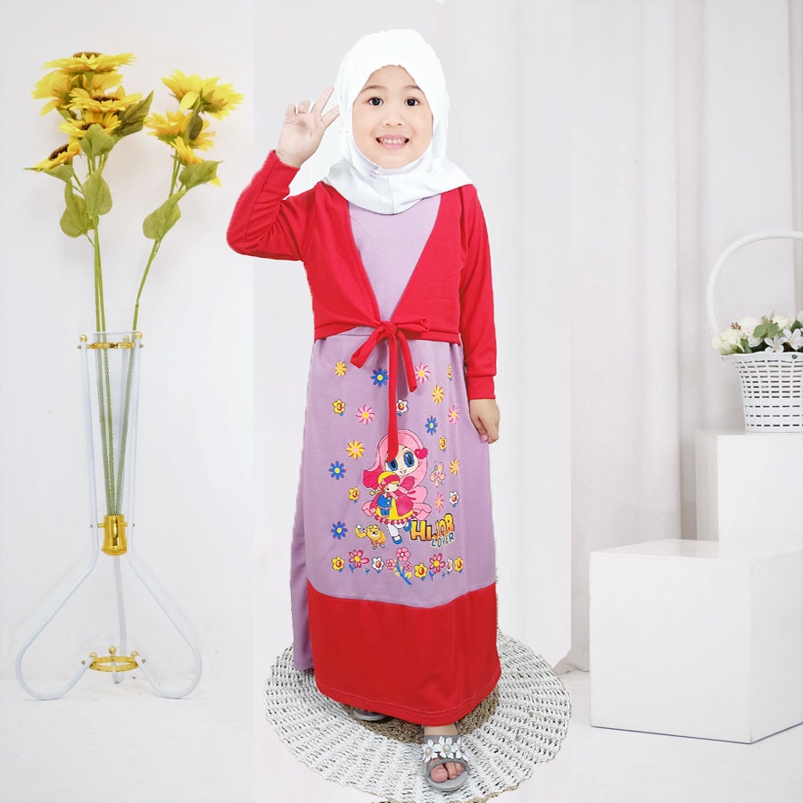 DRESS HIJAB LOVER ANAK SALEHA ROMPI CANTIK 2-13tahun GL FASHION