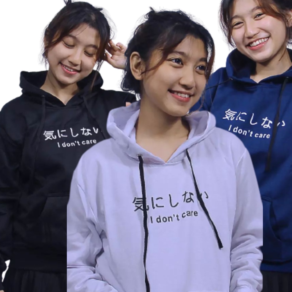 I Dont Care hoodie sweater i Dont care | D'ONT CARE wanita model distro